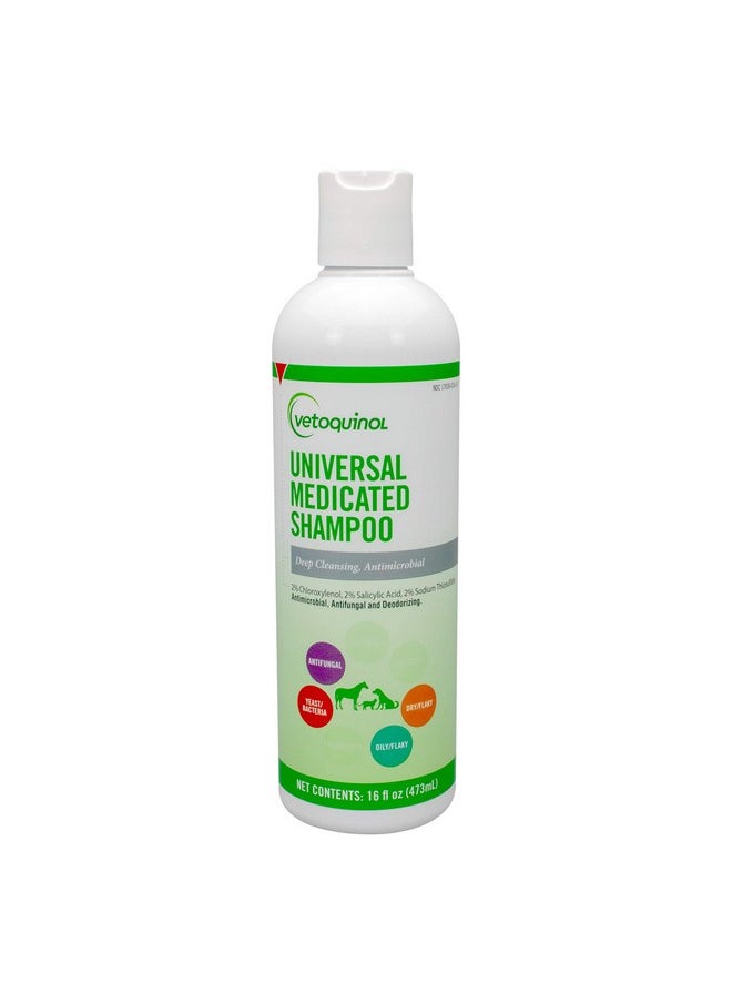 Vetoquinol - Universal Medicated Shampoo For Dogs, Cats And Horses, 16Oz - Image 1