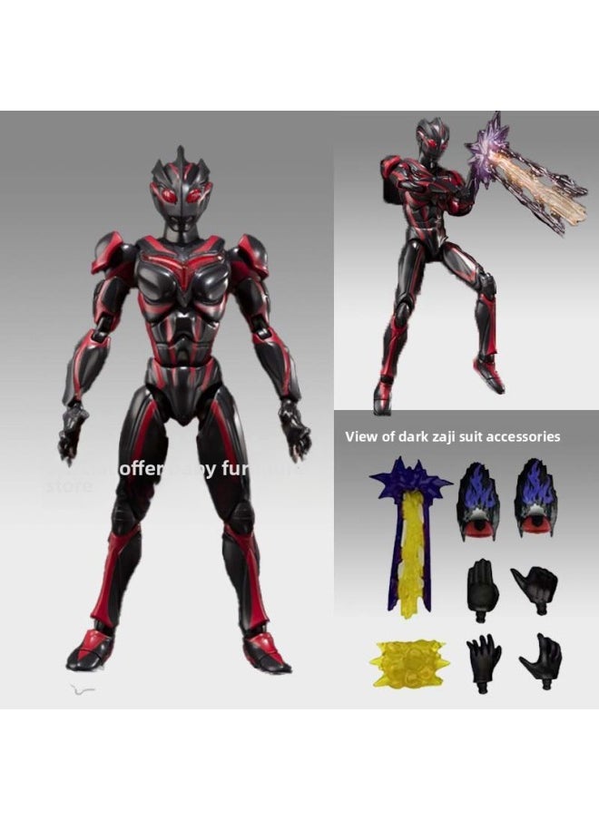 Generic - Mecha Shines Sailor Ultraman Handmade Model Mobile Ultimate Sailor Super Movable Joint Boy Toy Figure-Color:--dark Zaji Gift Box 17cm Multi-joint Movable - Image 1