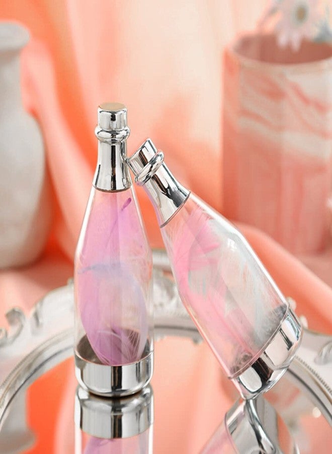 توي اند اونا مجموعة توياندونا من 20 قطعة من علب الحلوى الصغيرة على شكل زجاجات، مثالية لحفلات الزفاف وحفلات توديع العزوبية، مصنوعة من البلاستيك الفضي. - Image 2