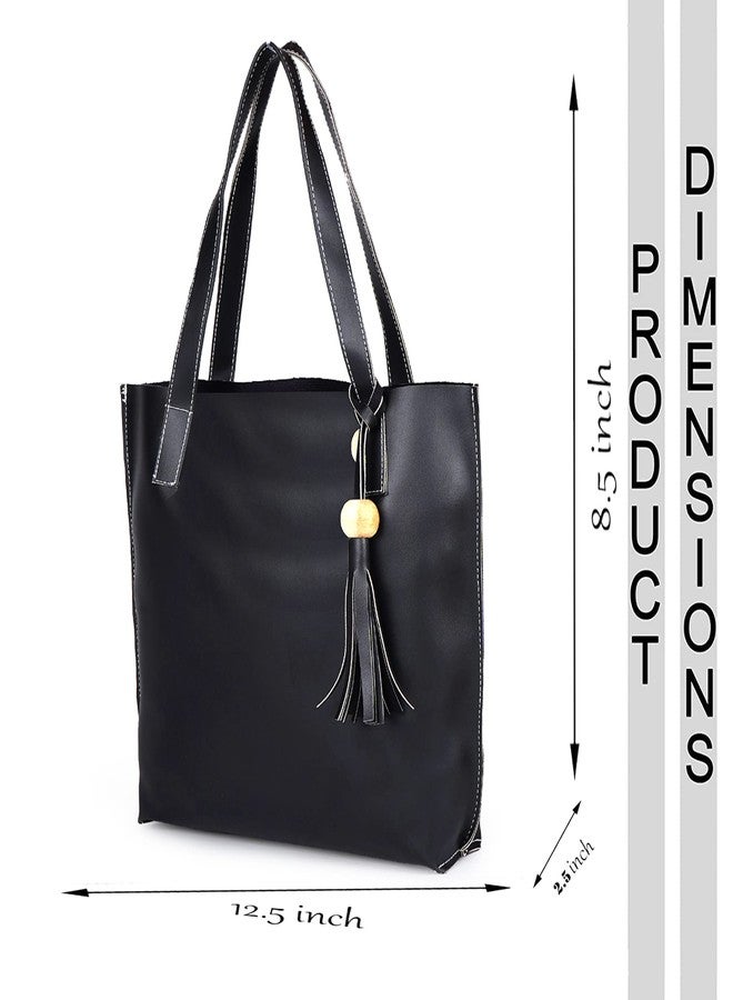 ALIZA Women Tote Bag (Black) - Image 5