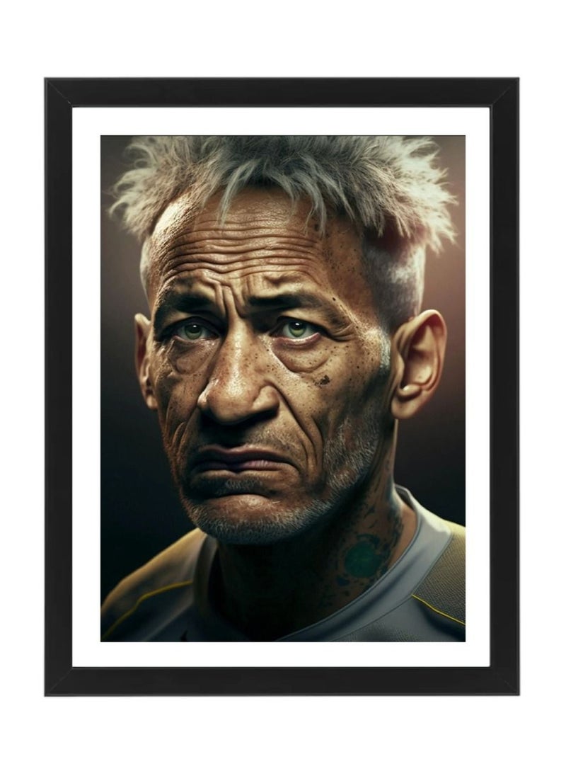 Boomah Accessories Neymar Jr OLD AI Generated, Artificial Intelligence, Poster with Frame 30x40cm 