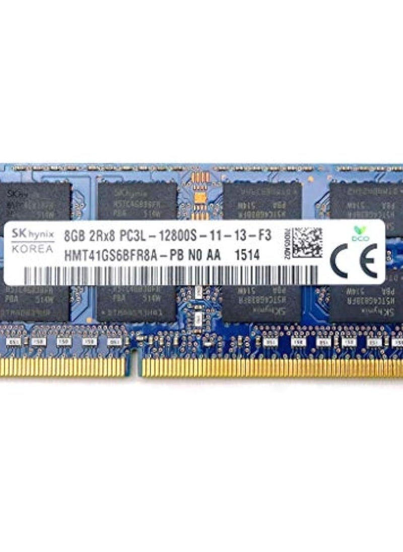 إس كيه هاينكس وحدة ذاكرة 8 جيجابايت 2Rx8 DDR3 SO-DIMM PC3-12800 1600 ميجاهرتز 204 دبوس غير مدمج مع نظام تصحيح الأخطاء CL11 1.35V  - Image 1