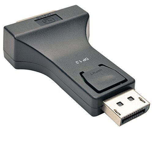 Tripp Lite DisplayPort to DVI Adapter Converter Compact, Displayport 1.2 DP2DVI DP-M to DVI-F (P134-000-DVI-V2),Black - Image 1