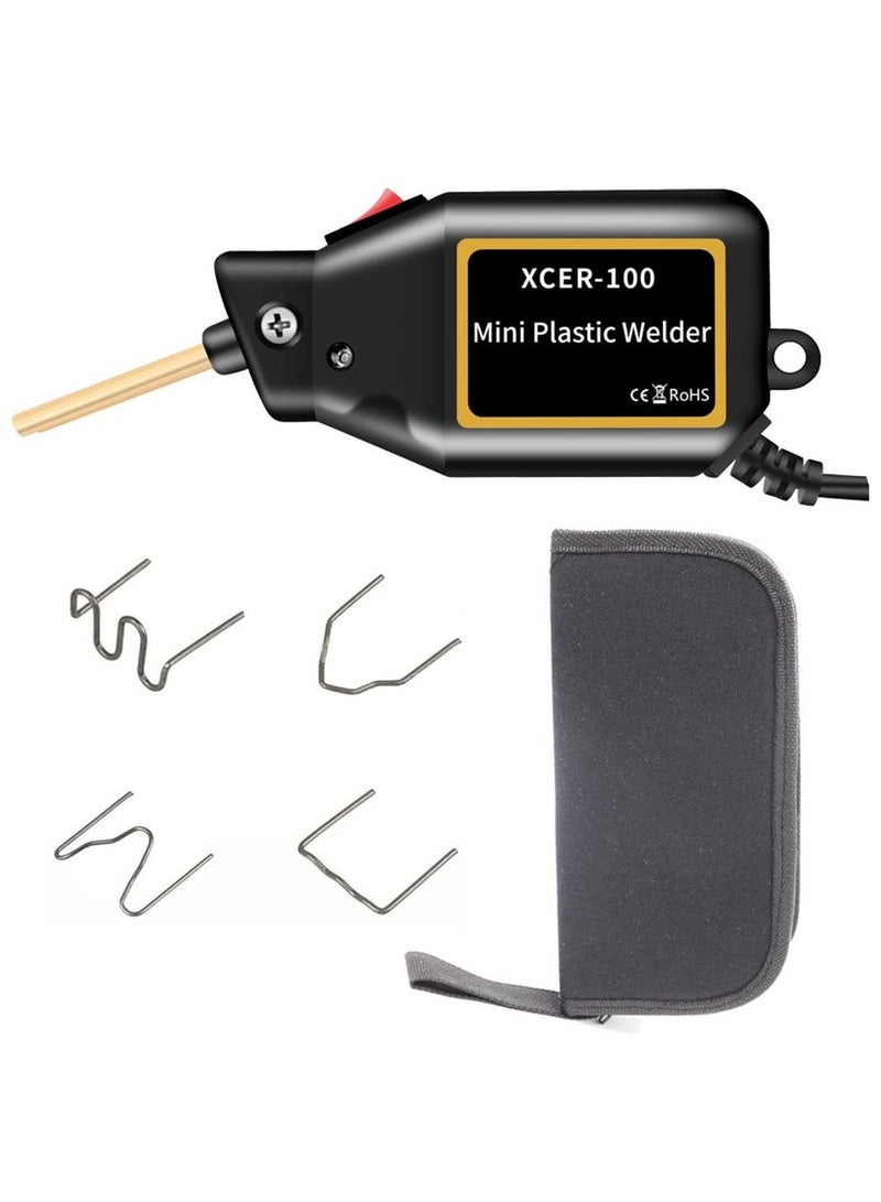SYOSI Plastic Welding Machine Repair Kit, Welders Hot Staplers Machine with 4 Types 400 Staples PVC Repairing Machine Car Bumper Repairing Stapler Welding Tool - Image 1