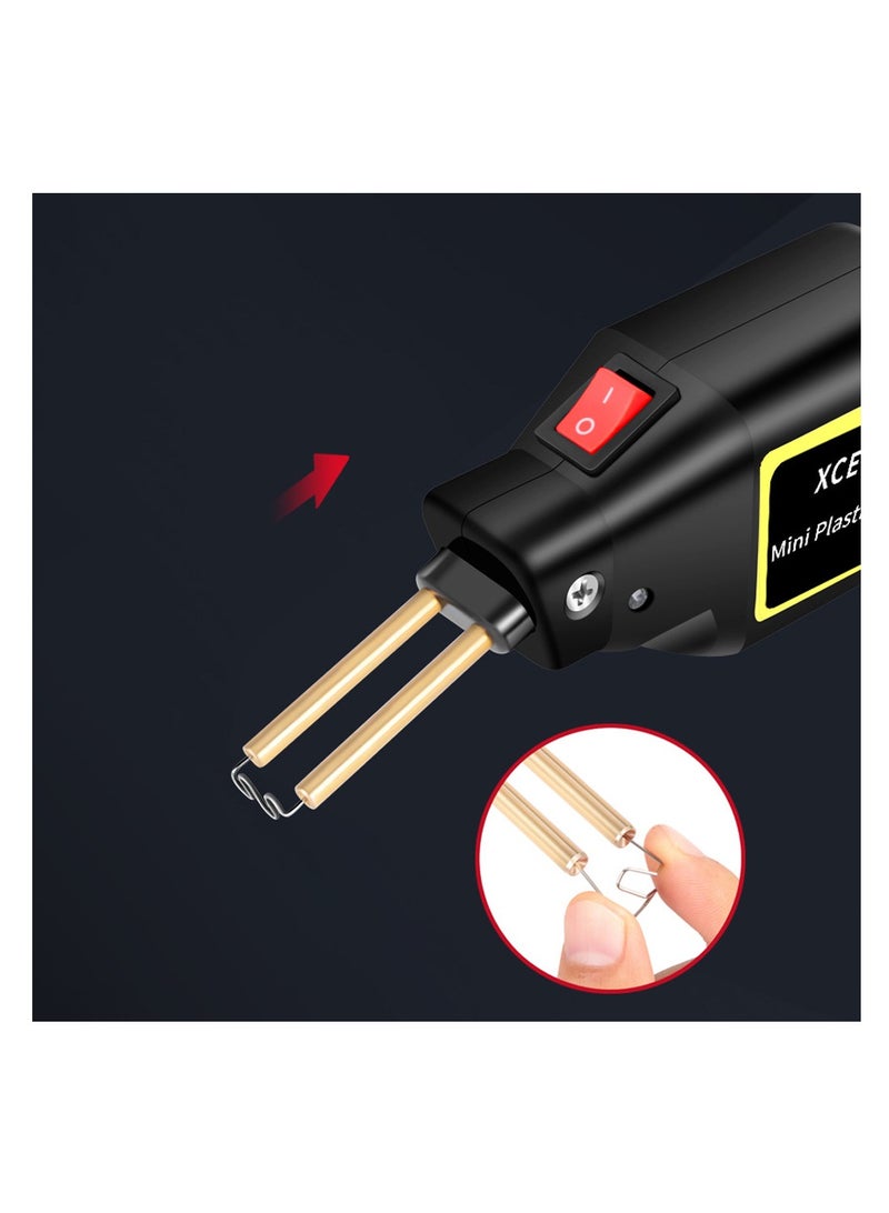 SYOSI Plastic Welding Machine Repair Kit, Welders Hot Staplers Machine with 4 Types 400 Staples PVC Repairing Machine Car Bumper Repairing Stapler Welding Tool - Image 4