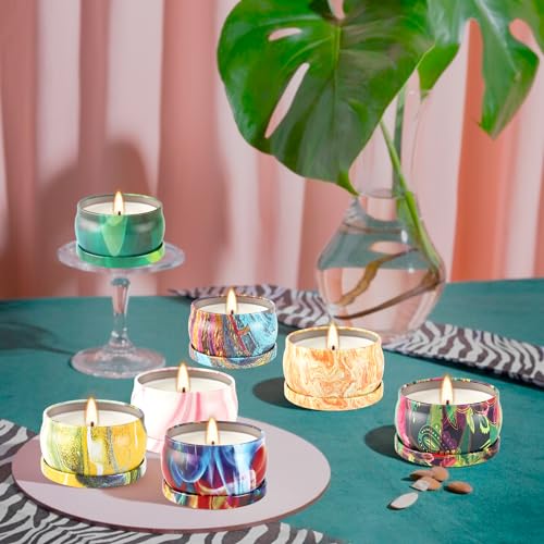 WPONSZU Scented Candles Gifts Set 24 Pack Soy Wax Travel Tin Jar Candles for Home 2.5 OZ jar Candles for Mom for Christmas, Birthday, Thanksgiving, Mother's Day - Image 2