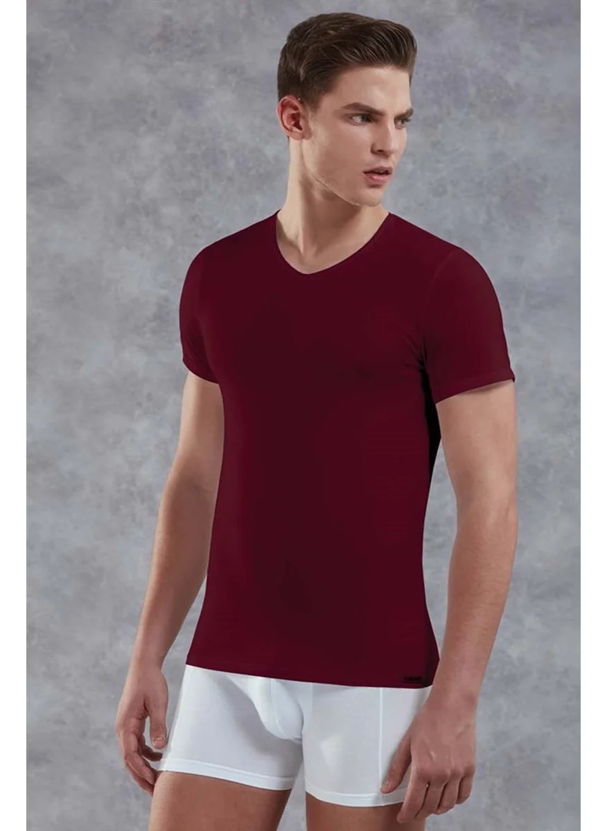 Doreanse Claret Red Men's T-Shirt 2855