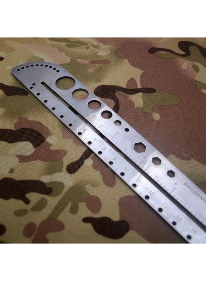 1 قطعة منقلة فولاذية مقاوم للصدأ شديد التحمل مسطرة زاوية أداة قياس درجة عالية الدقة - Image 3