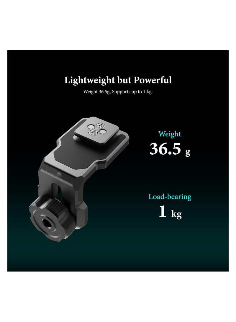 L Bracket Vertical Plate, Wireless Video Mounting Bracket, Vertical Horizontal Switching Quick Release Plate Holder, Compatible with CineView HE/SE/Quad, DJI RS2, RS3 Pro Gimbal, Camera Cold Shoes  - Image 3