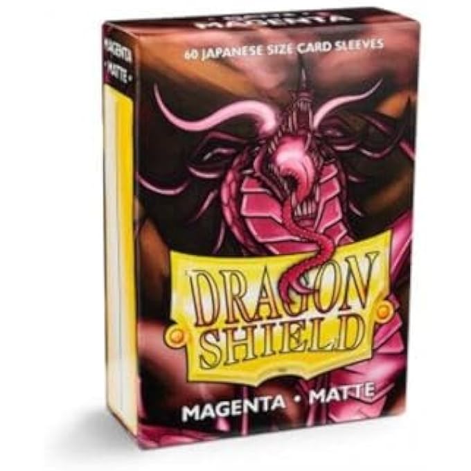 dragon shield JAPANESE SIZED CARD SLEEVES 60 CT. MATTE MAGENTA - Image 2