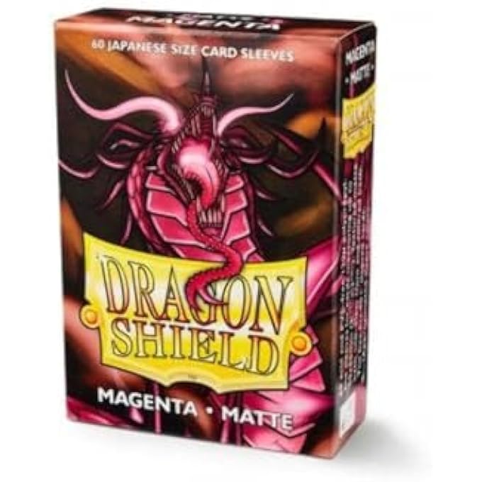 dragon shield JAPANESE SIZED CARD SLEEVES 60 CT. MATTE MAGENTA - Image 3
