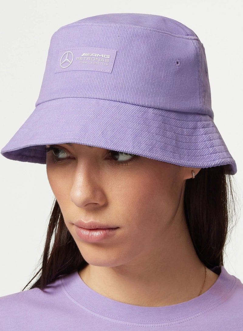 فريق AMG بتروناس للفورمولا 1 قبعة "باكيت" (Bucket Hat) من قماش الكوردروي بتصميم كلاسيكي - Mercedes-AMG F1 - Image 2