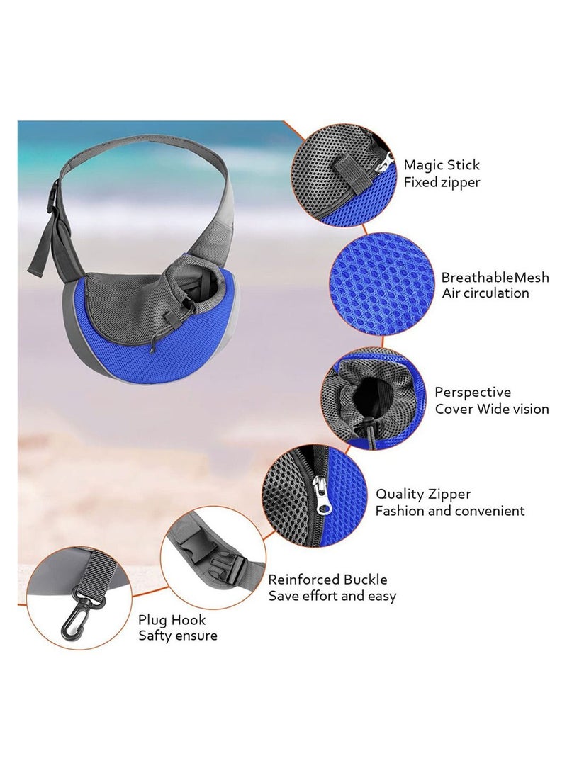 Cool Baby COOLBABY Pet Dog Out Carrying Bag Pet Dog Sling Carrier Breathable Mesh Travel Safe Sling Bag Carrier for Dogs Cats Within 3 kg - Image 2