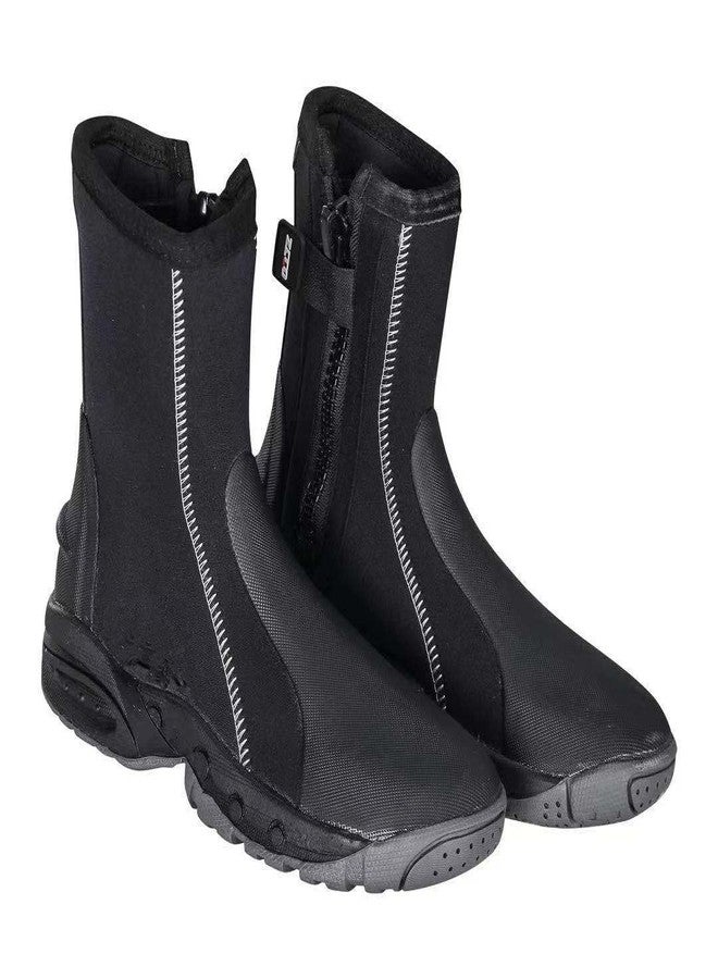 ZCCO1 5mm Diving Boots Neoprene Boots with Anti-Slip Rubber Sole, Scuba Snorkeling Boots for Water Sports Snorkeling, Scuba Diving, Canyoning with Carry Bag (Black, 6) - Image 2