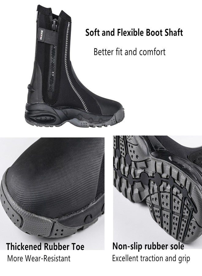 ZCCO1 5mm Diving Boots Neoprene Boots with Anti-Slip Rubber Sole, Scuba Snorkeling Boots for Water Sports Snorkeling, Scuba Diving, Canyoning with Carry Bag (Black, 6) - Image 4
