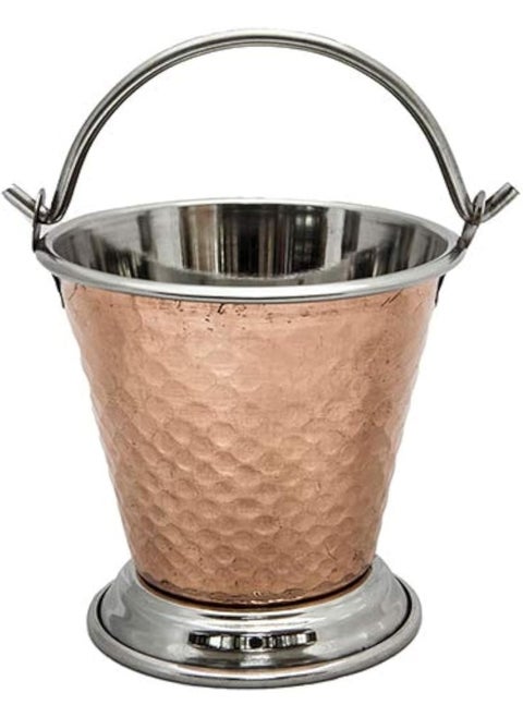 RAJ Copper Bucket, 13 CM, Copper, TCB003, Curry Server, Tableware, Biriyani Server