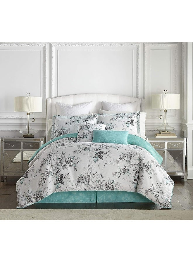 Hotel Linen Klub Hotel Linen Klub Glofresh Santa Barbara Design Duvet Cover King Size 3PC Set 300 TC 100% Cotton Sateen Digital Printed Design - Image 1
