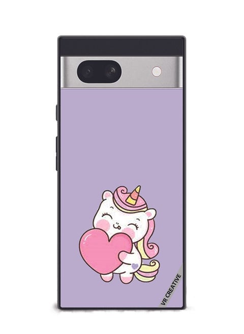 Protective Case Cover For Google Pixel 7a Unicorn Design Multicolour