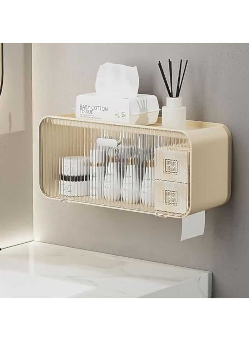 Toilet Shelf Storage Cabinet, Screwless Assembly Toilet Organizer Back, Bathroom Kitchen Storage Cabinet, Toilet Rack Space Saving Design, Wall Mounted