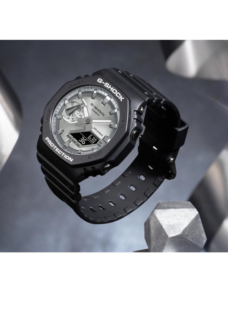 CASIO 2100 series - 200-meter water resistance - quartz movement - plastic strap - Japanese and Korean watches - men's watch - silver dial - Image 2