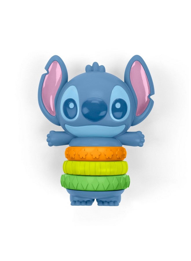 Bright Starts لعبة فidget توست-أ-ستيتش من ديزني بيبي ستيتش من برايت ستارتس مع حلقات ذات ملمس وخرز رنين، لعبة مناسبة للأطفال حديثي الولادة وما فوق - Image 1