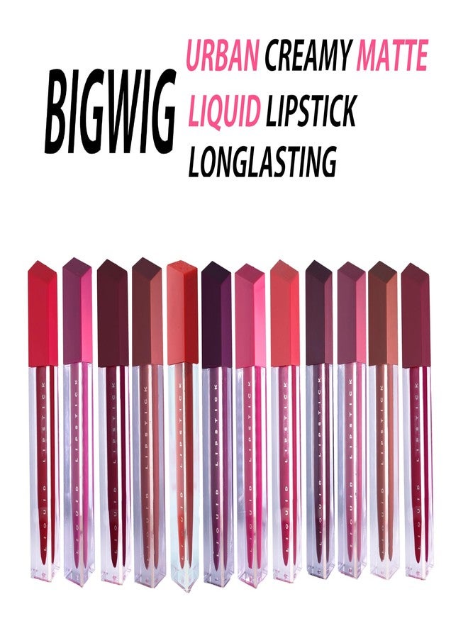 Bigwig Matte Liquid Lipstick - Enriched with Vitamin -E, Smudge-Proof & Transfer-Proof, Long-Lasting liquid lipstick (pack of 1) stay 24 Hours (6ml) (shade-25) - Image 3