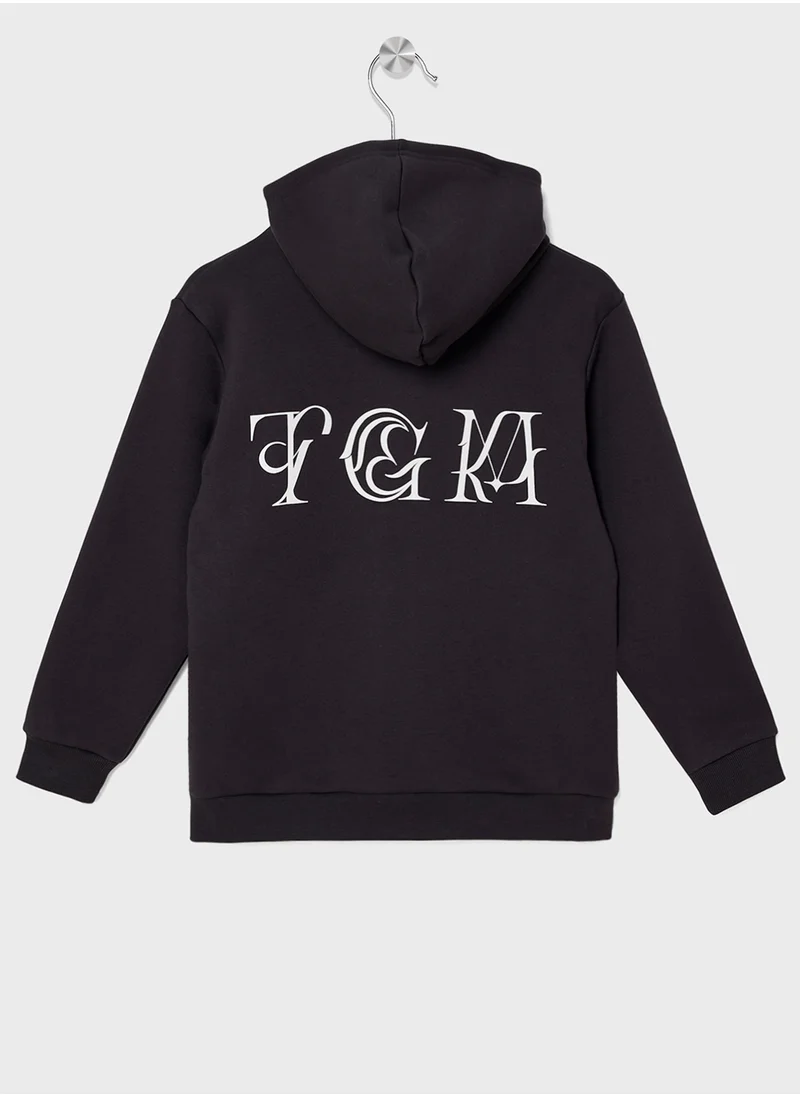 The Giving Movement Kids Logo Printed Hoodie