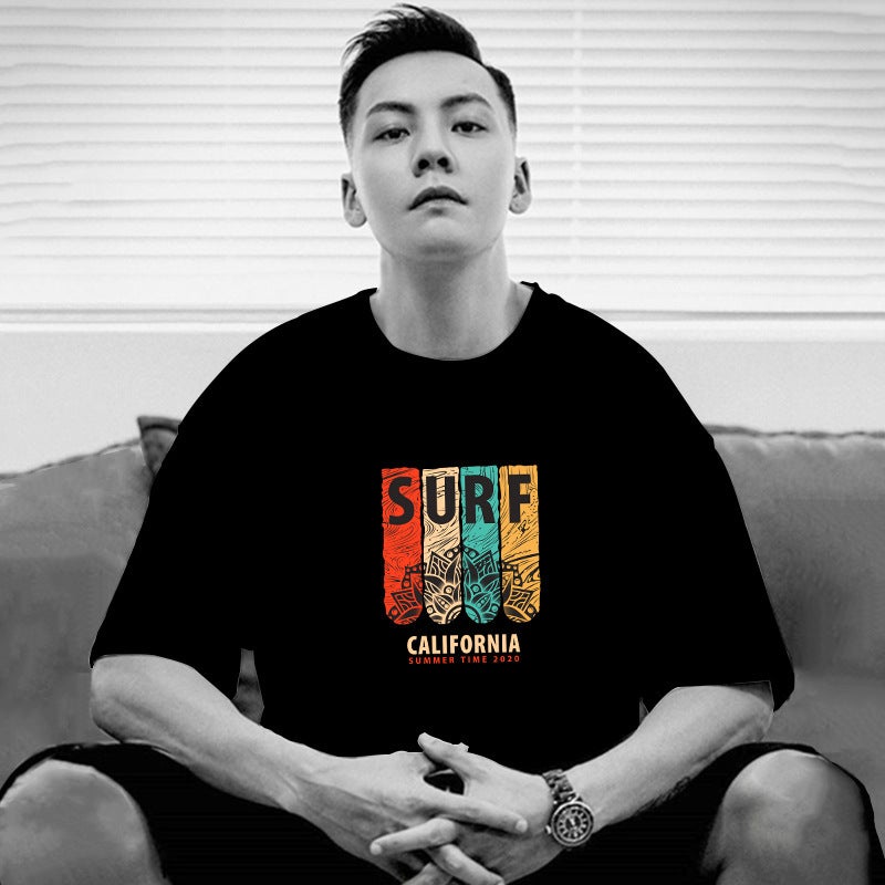 Fashion Brand Short-Sleeved T-Shirt Men'S And Women'S National Fashion Summer Round Neck Loose Half-Sleeved Casual Couple'S T-Shirt - Image 4