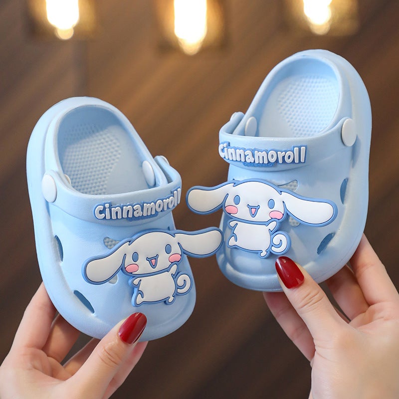 Children's Baotou Slippers Indoor Soft Bottom Non-slip Children's Cave Shoes Summer Cute Children's Beach Shoes Baby Sandals - Image 1