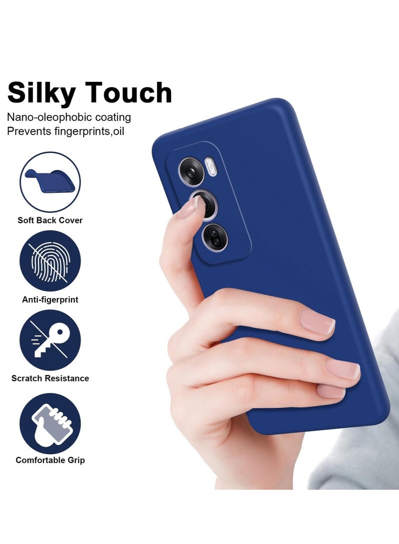 BORTONY OPPO Reno 12 Case Cover Soft Silicone Gel Rubber Case Shockproof Matte Finish Back Cover with Camera Protection Case for OPPO Reno 12 - Image 3