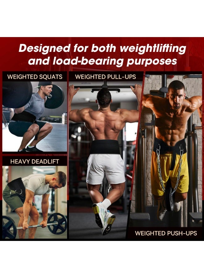 YelaJoy Dip Belt for Weightlifting,  Adjustable Chain, 110 LBS Capacity,  Weight Belt with Chain for Pullup, Weight Lifting Belt,Lifting Belt,Powerlifting Gym Belt for Pull Up, Squats, Powerlifting and Deadlift,Dip Belt, Waist Adjustable,Deadlifts & Added Weight Training  for Men & Women - Image 3
