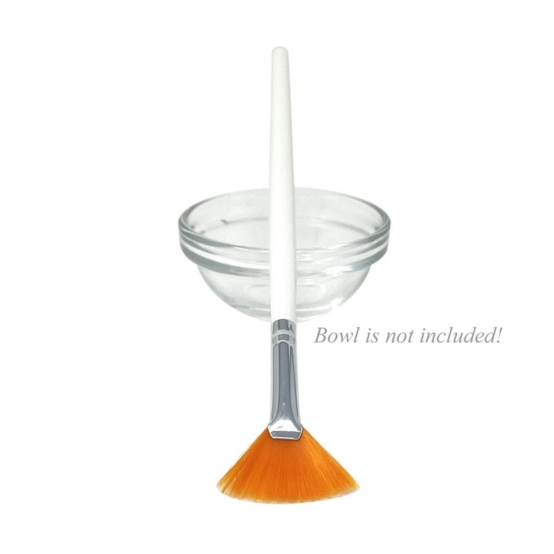 APPEARUS Taklon Fan Mask Brush â€“ Small Size Facial Applicator for Glycolic Acid Peels, Masques & Skincare Treatments â€“ Soft Bristles for Estheticians â€“ 1 Count - Image 3