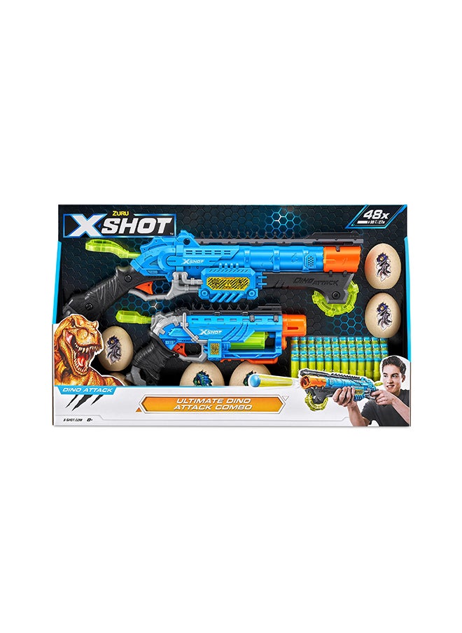 Zuru X-Shot باقة هجوم الديناصورات - لعبة تصويب أكشن للأطفال والمراهقين والبالغين الأولاد والبنات، أنشطة عطلة خارجية، هدايا للأطفال من عمر ٨ سنوات فما فوق  - Image 1