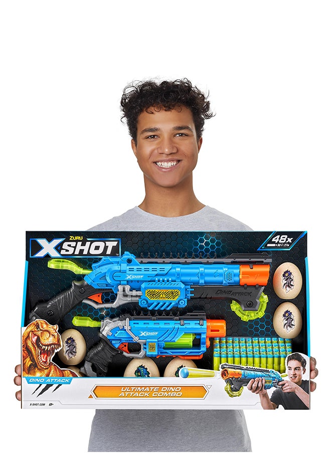 Zuru X-Shot باقة هجوم الديناصورات - لعبة تصويب أكشن للأطفال والمراهقين والبالغين الأولاد والبنات، أنشطة عطلة خارجية، هدايا للأطفال من عمر ٨ سنوات فما فوق  - Image 4