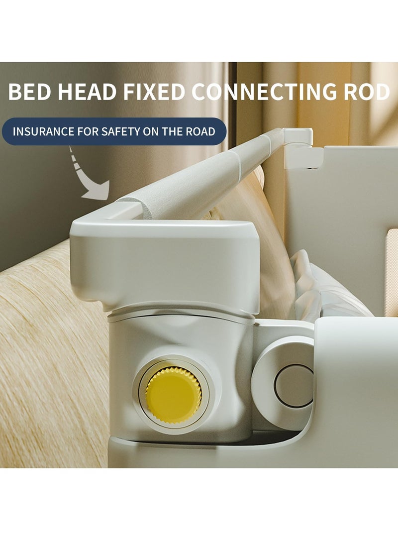 Bed Guardrail Fixed Baby Bed Board Stainless Steel for Toddlers Bed Guard Rails Baby Bed Rail Guard Infants Safety Bed Guardrail, Universal Baby Rail Bed Guardrail - Image 2