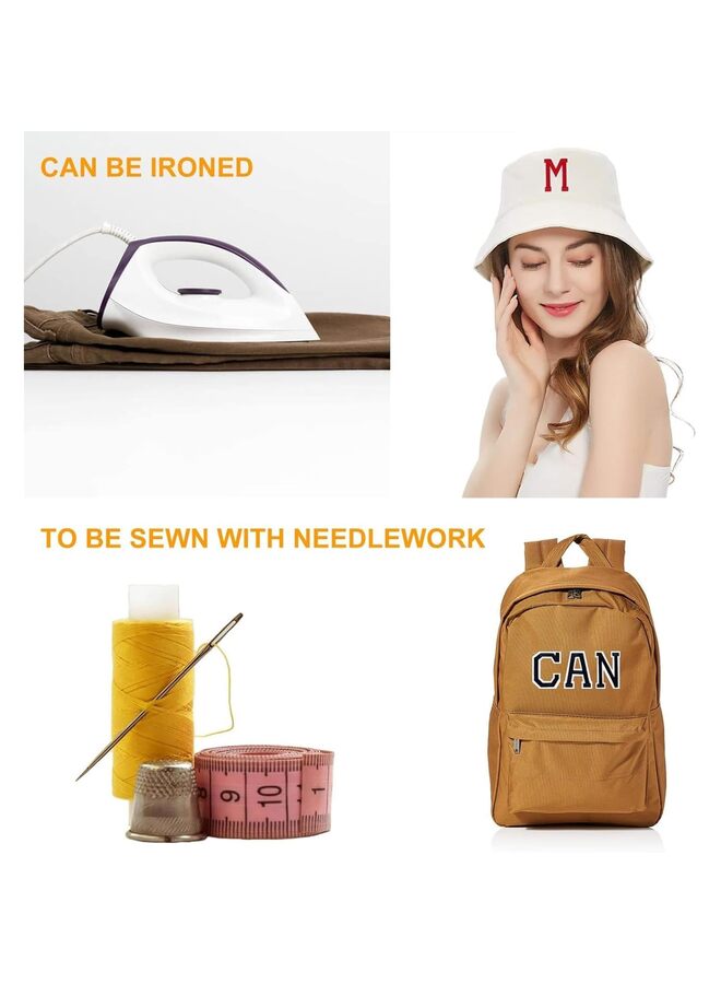 110 Pcs Iron on Letters, Alphabet Patches, Decorate Repair Letter Patches for Clothing Shirts Jackets Hats Jeans Shoes Bags - Image 3