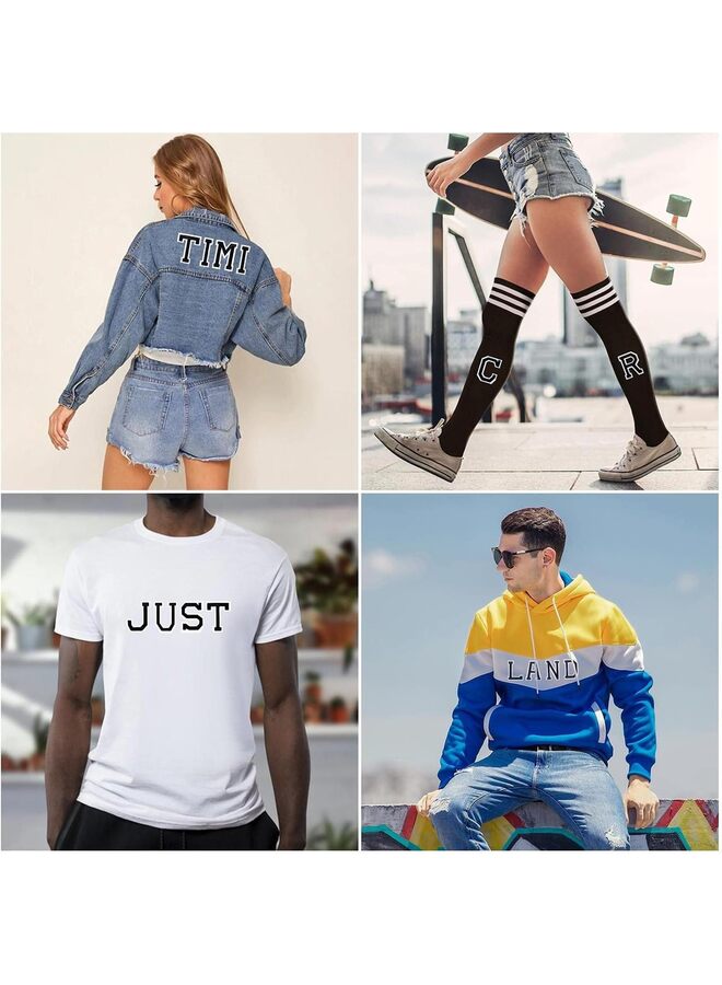 110 Pcs Iron on Letters, Alphabet Patches, Decorate Repair Letter Patches for Clothing Shirts Jackets Hats Jeans Shoes Bags - Image 5