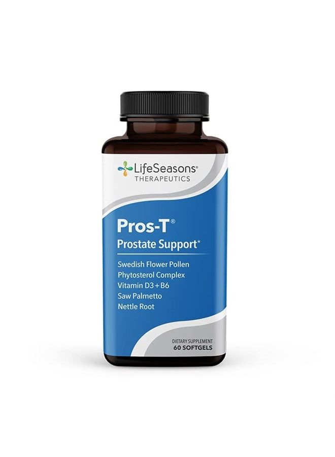 Life Seasons Pros-T - Prostate Support Supplement - Healthy Urinary Flow - Prostate Health Support for Men - Clinical Strength Levels of Saw Palmetto, Nettle Root - 60 Capsules - Image 1