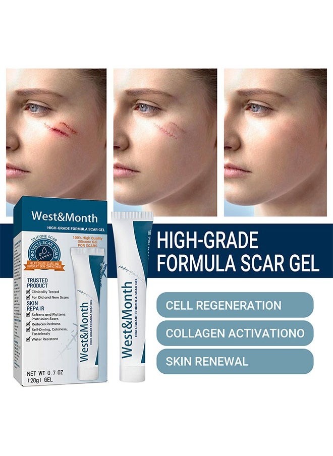 High-Grade Formula Scar Gel, Fade Scar Gel, Smooth Skin Care Gel,Scar Repair For Scar Pregnancy Surgery, 20g