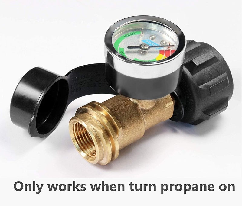 DOZYANT Propane Tank Gauge Level Indicator Leak Detector Gas Pressure Meter - Type 1 Connection - Image 3