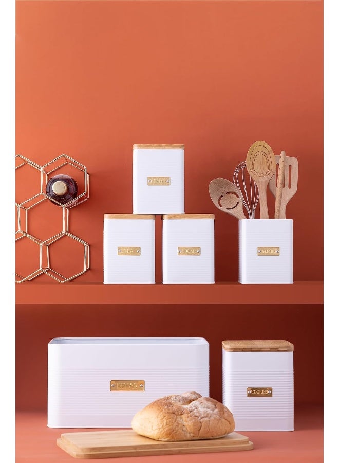 Typhoon Otto Square White Sugar Storage - Image 2