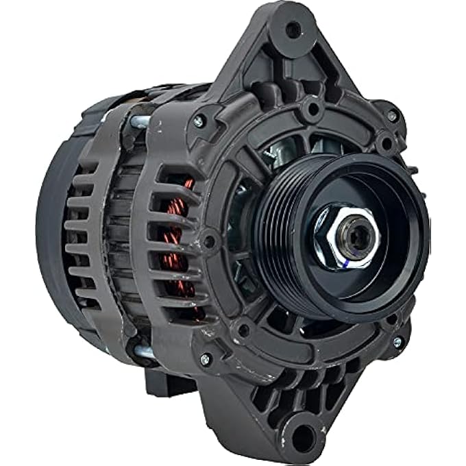 DB Electrical 400-12507 Alternator for 8 Cyl. 305CI 5.0L PLEASURECRAFT 305CI 5.0L 06 07 2006 2007, 6Clock 95Amp Internal Fan Type Solid Pulley Type Internal Regulator CW Rotation 12V - Image 1