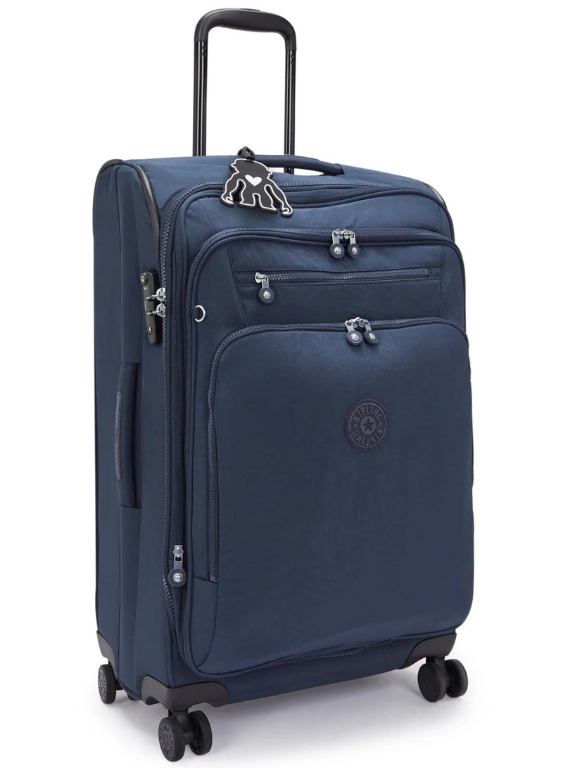 كيبلينغ حقيبة سفر متوسطة قابلة للوسيع بعجلات للجنسين أزرق جديد يوري سبين - Image 4