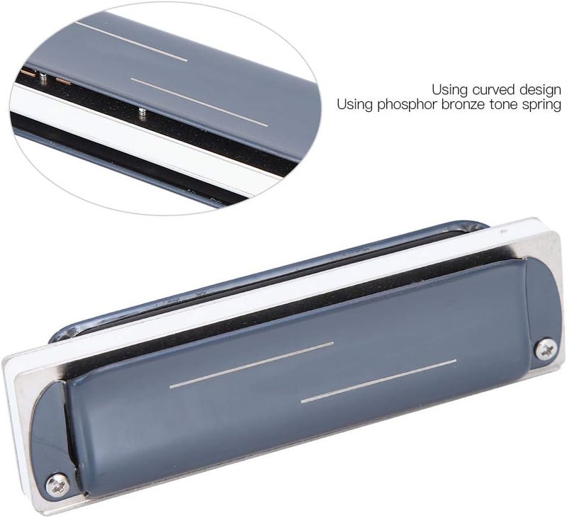 KS - 10BH 10 - Hole Harmonica, Blues F Key Harp Wind Musical Instrument for Beginners, Marking Design with Stainless Steel Cover, ABS Resin Body, Phosphor Bronze Tone Spring, (White) - Image 2