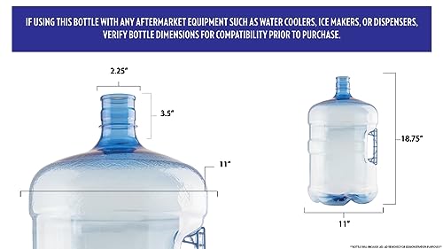 New Wave Enviro BPA Free PET Bottle, 5-Gallon Capacity, Crown Top (cap not included), Designed for Durability with Integrated Handle - Image 2
