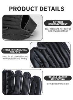 GROIC 25" Baseball Bat Set Glove & Baseballs, Alloy Steel 25" Training Bat Softball Bat, Durable Adult Handed Softball Fielding Glove with Balls, Outdoor Sports Training Practice Equipment  - Image 3