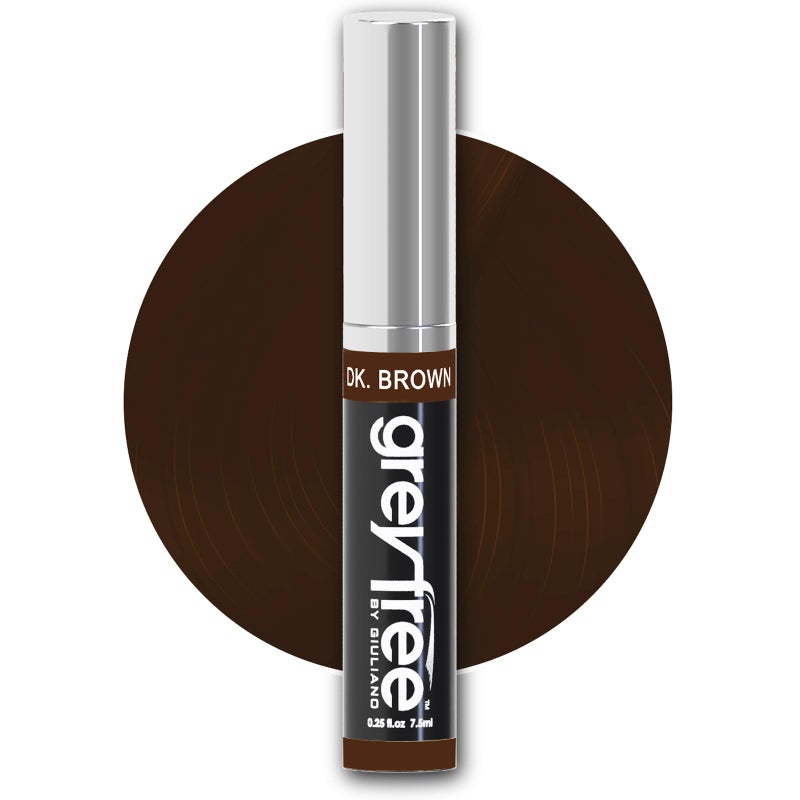 Greyfree Root Touch-Up Hair Mascara Temporary Gray Roots Concealer (DARK BROWN) - Image 1