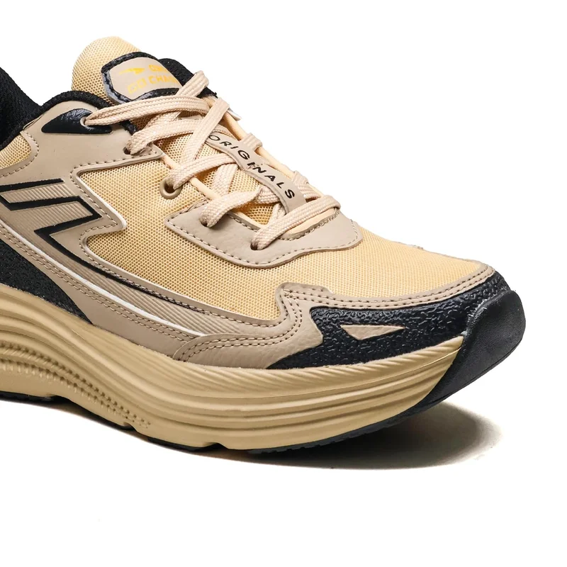 Asian Beige Black Sports Shoes for Men and Boys