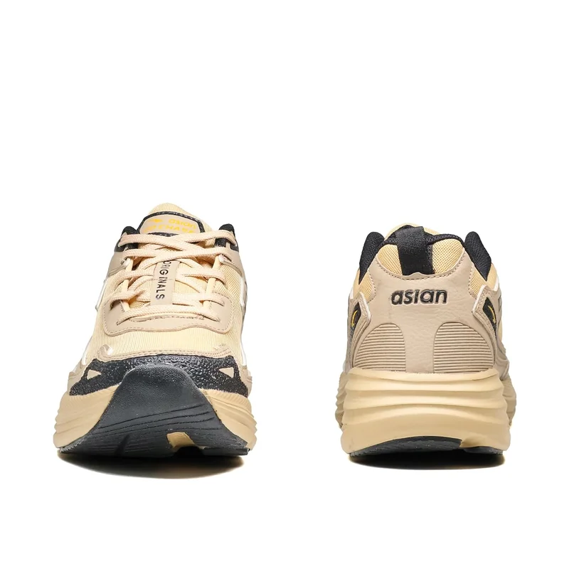 Asian Beige Black Sports Shoes for Men and Boys