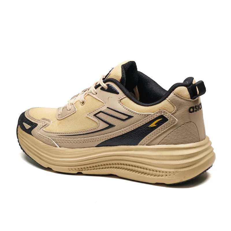 Asian Beige Black Sports Shoes for Men and Boys